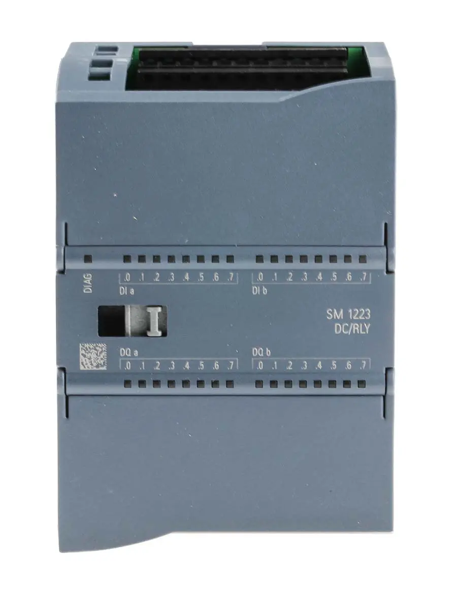 Produktfoto 1 von Siemens SM 1223 SPS-E/A Modul für Serie SIMATIC S7-1200 16 x Digital Eingang / 16 x  Digital Ausgang 2 A 500 (Shielded)m
