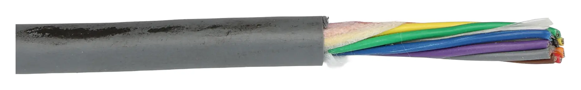 Produktfoto 1 von Alpha Wire ECO Steuerkabel, 9-adrig 0.28mm² 24 AWG Grau Ungeschirmt, 30 m, Modifizierter Polyphenylen-Ether