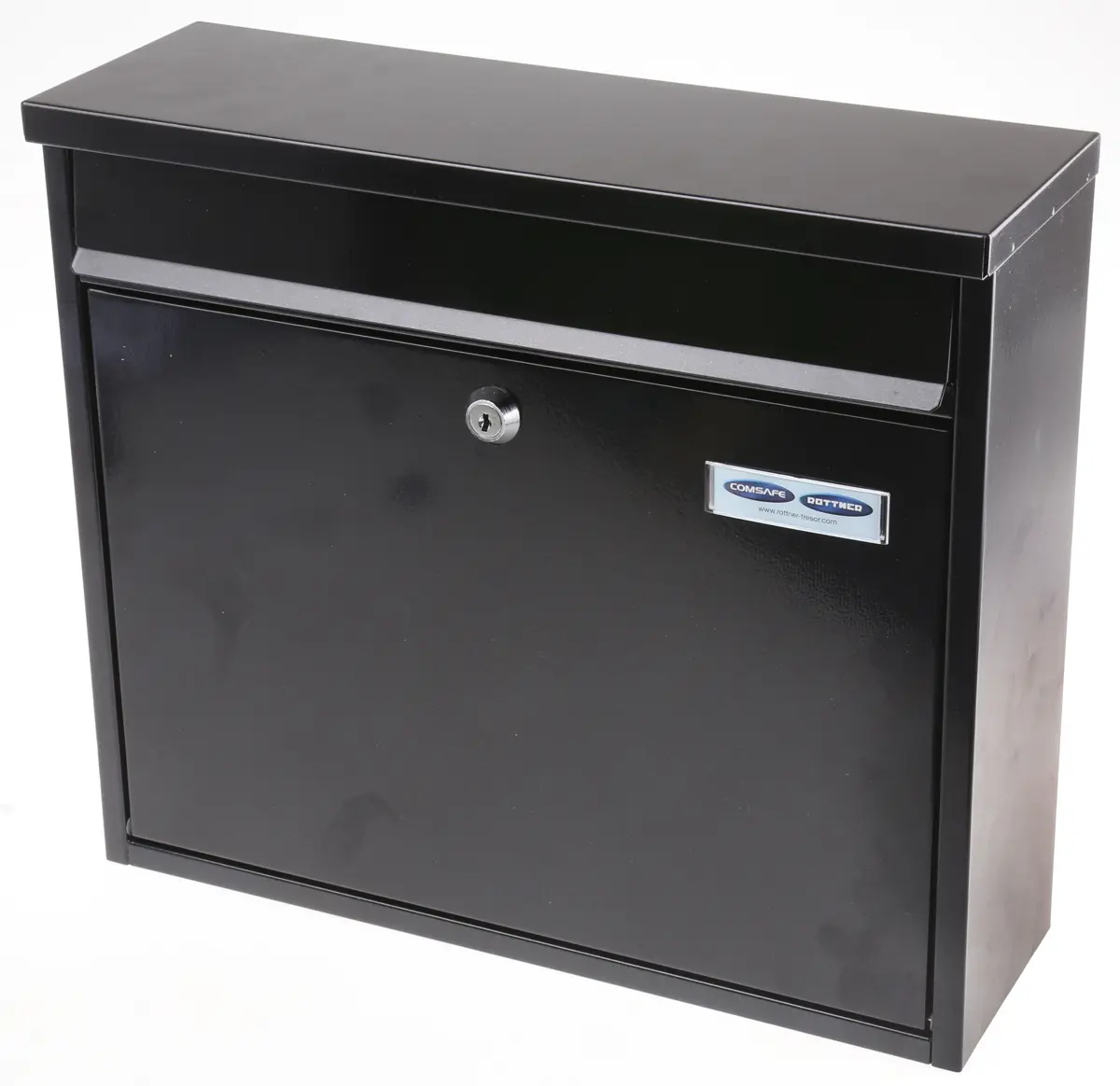 Produktfoto 1 von Rottner Comsafe Briefkasten, HxBxT: 310 mm x 360 mm x 110 mm, Schwarz