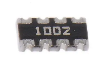 Produktfoto 1 von Bourns Serie CAT16 Widerstands-Array ISOL, 4 x 10 kΩ, 0.25 W 1 %, Bauform 1206 Konkav