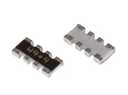 Produktfoto 1 von Bourns Serie CAY16 Widerstands-Array ISOL, 4 x 49.9 Ω, 0.25 W 1 %, Bauform 1206 Konvex