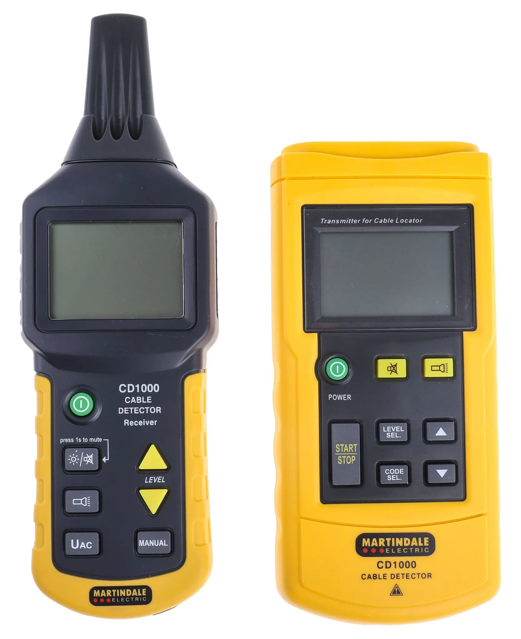 Produktfoto 1 von Martindale CD1000, Kabelfinder Kabelfinder mit LCD-Anzeige, Erfassungstiefe 2.5m, bis 400 V Batterie / 60 Hz
