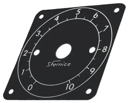 Produktfoto 1 von Vishay Tafeldrehscheibe zur Verwend.mit Rheostat, Innen ø 78 mm