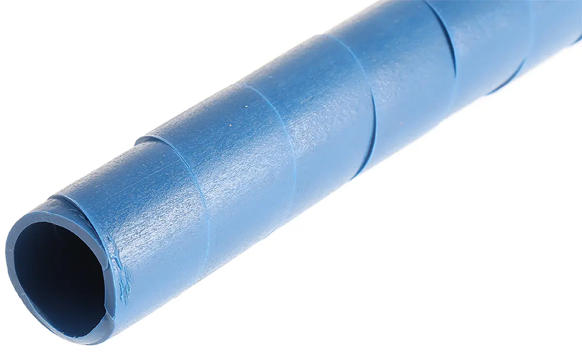 Produktfoto 1 von HellermannTyton SBPEMC Spiral-Kabelumwicklung / 150 mm Metall, Polyethylen Blau, für Kabel-Ø 20 mm bis 150 mm, Länge 30