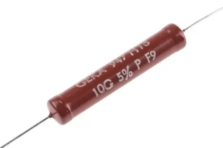 Produktfoto 1 von Vishay HTS Dickschicht Widerstand, Axial 10 GΩ 5 % / 3 W