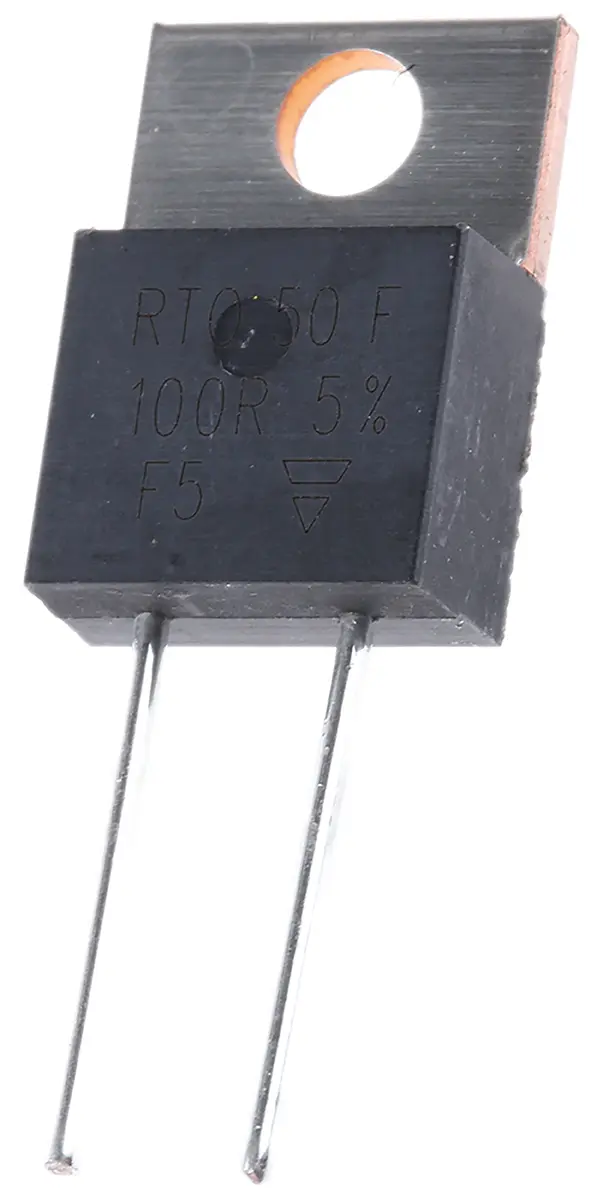 Produktfoto 1 von Vishay RTO 50 Dickschicht Widerstand, Axial 100 Ω 5 % / 50 W