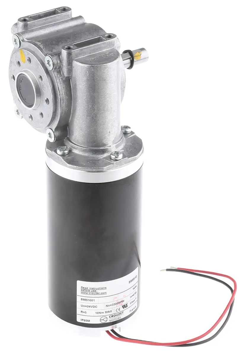 Produktfoto 1 von Crouzet Bürsten-Getriebemotor bis 10 Nm, 24 V dc / 209 W, , Wellen-Ø 9.99mm, 97.5mm x 198.7mm