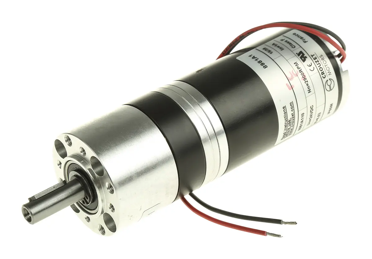 Produktfoto 1 von Crouzet DCmind Brush Bürsten-Getriebemotor DC-Getriebemotor bis 3 Nm, 24 V dc / 20 W, 3430 rpm, Wellen-Ø 8 mm