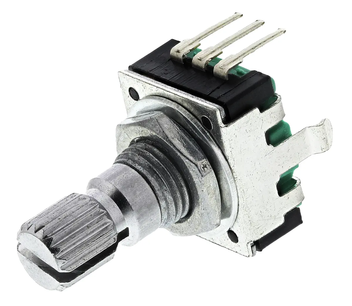 Produktfoto 1 von Bourns Drehgeber 24 Impulse/Umdrehung Impulse/U Inkrementalgeber, mit 6 mm, Rändelschaft, Digital Rechteck-Signal,