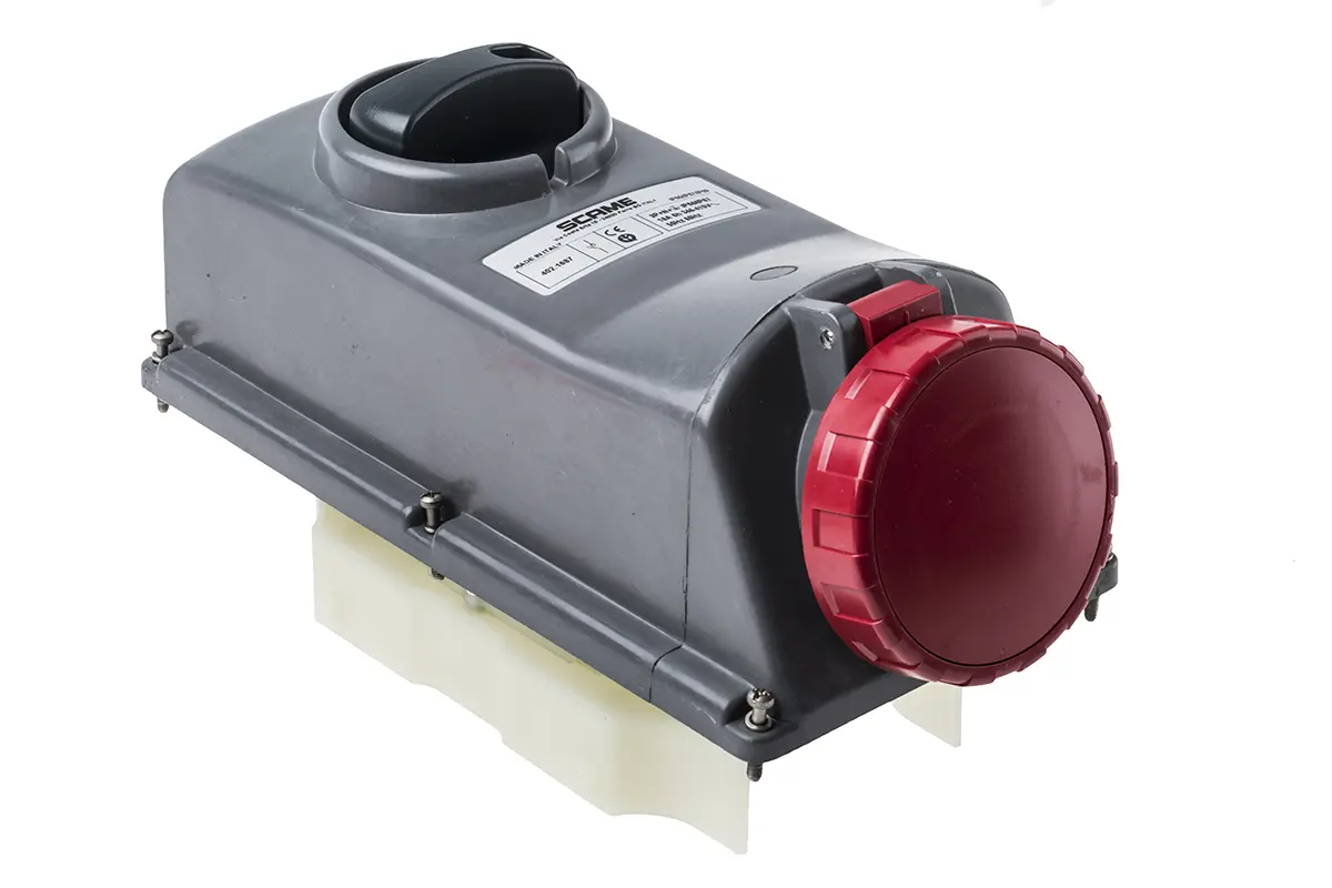 Produktfoto 1 von Scame ADVANCE GRP Leistungssteckverbinder Rot, 415V 3P+N+PE / 16A, Panel IP67