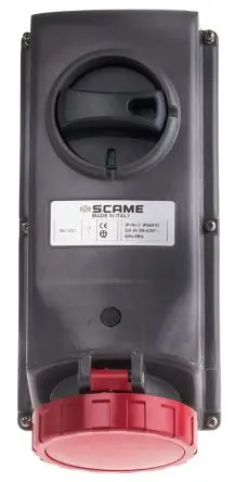 Produktfoto 1 von Scame ADVANCE GRP Leistungssteckverbinder Rot, 415V 3P+N+PE / 32A, Panel IP67