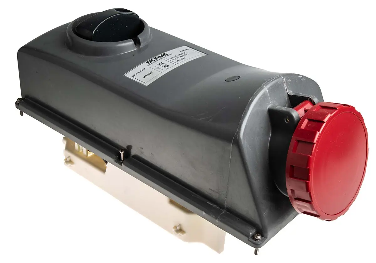 Produktfoto 1 von Scame Leistungssteckverbinder Rot, 415V 3P+N+PE / 63A, Panel IP67