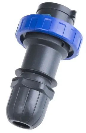 Produktfoto 1 von Scame OPTX Leistungssteckverbinder Blau 2P+PE, 230V, Kabel Gerade IP66, ATEX 32A