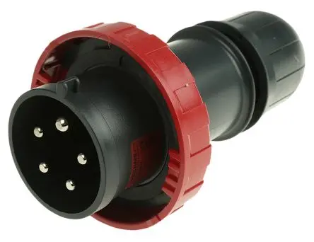 Produktfoto 1 von Scame OPTX Leistungssteckverbinder Rot 3P+N+PE, 415V, Kabel Gerade IP66, ATEX 32A