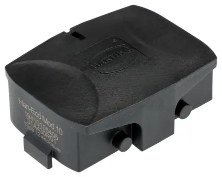 Produktfoto 1 von HARTING Han-Eco Schutzabdeckung für Stromversorgungssteckverbinder in robuster Ausführung, Stecker, Seitlich, 2-polig,