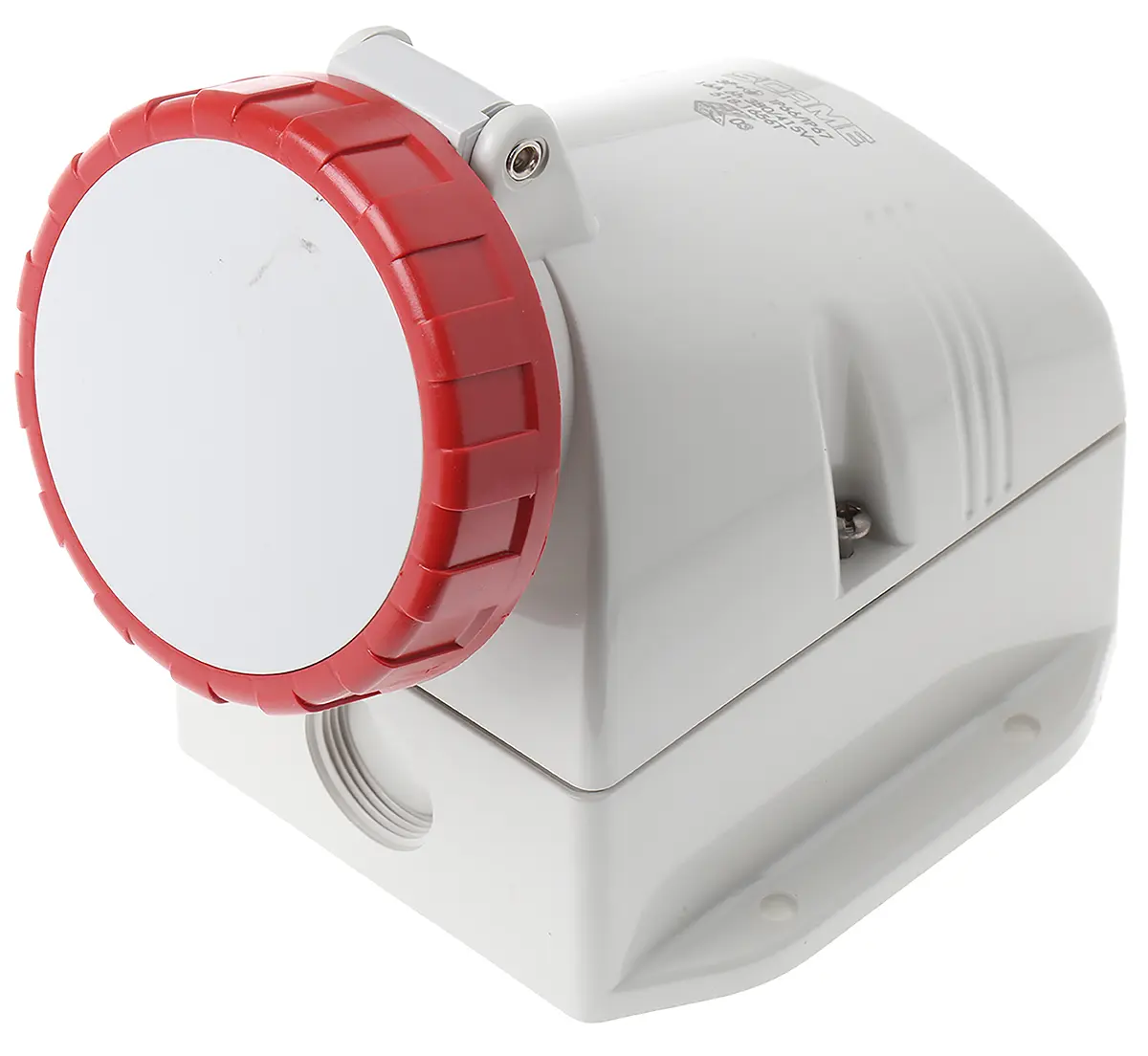 Produktfoto 1 von Scame OPTIMA-TOP Leistungssteckverbinder Rot, 415V 3P+PE / 16A, Wand IP66, IP67