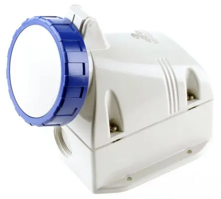 Produktfoto 1 von Scame OPTIMA-TOP Leistungssteckverbinder Blau, 230V 2P+PE / 32A, Wand IP66, IP67