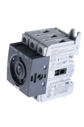Produktfoto 1 von Socomec Sirco M Trennschalter 3-polig DIN-Hutschiene 25A 11 kW Rot, Blau IP20 3-phasig