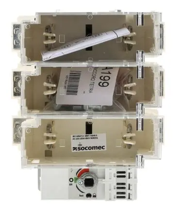 Produktfoto 1 von Socomec FUSERBLOC Sicherungsschalter-Trennschalter / 3-polig 250 A Umschlossen, 1 Sicherungsgröße, 3 phasig