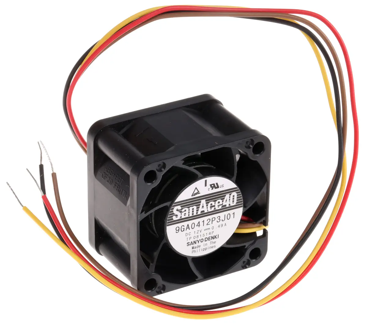 Produktfoto 1 von Sanyo Denki San Ace 9GA DC-Axiallüfter, Kugellager, 12 V dc / 5.88W, 40 x 40 x 28mm, 18000U/min, 33m³/h