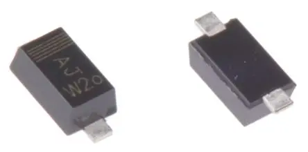 Produktfoto 1 von Nexperia BAS40H Oberfläche Diode Schottky-Diode Einfach, 40 V / 120 mA, 2-Pin SOD-123