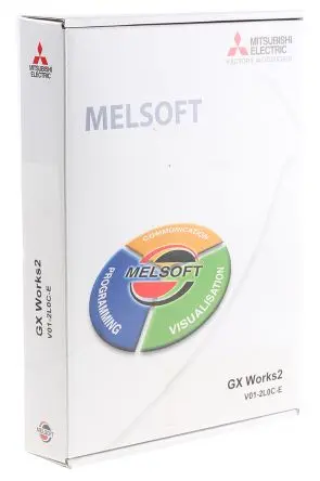 Produktfoto 1 von Mitsubishi Electric MELSOFT GX PLC-Programmiersoftware PLC-Programmiersoftware für Serie FX PLC