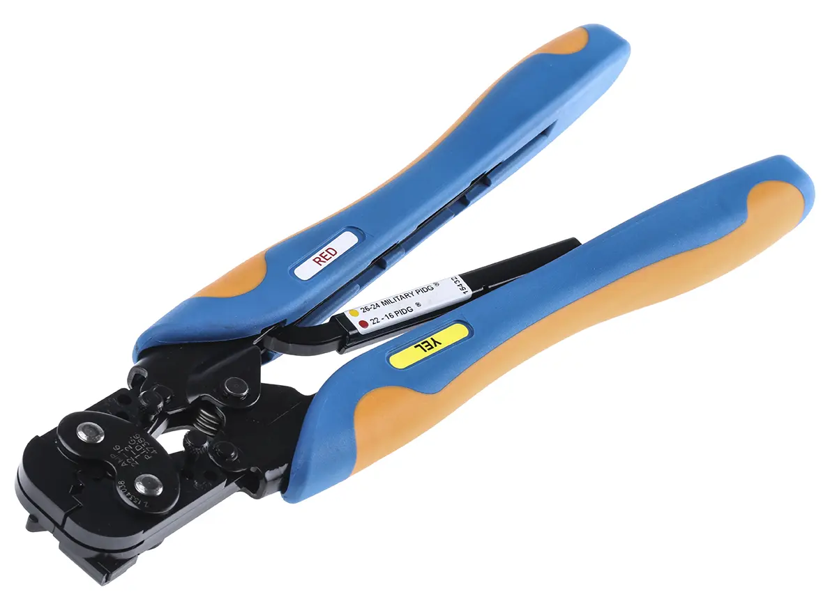 Produktfoto 1 von TE Connectivity CERTI-CRIMP Crimp-Werkzeug für PIDG-Verbindungen, PIDG-Klemmen, Plasti-Grip-Klemmen, 279.4 mm