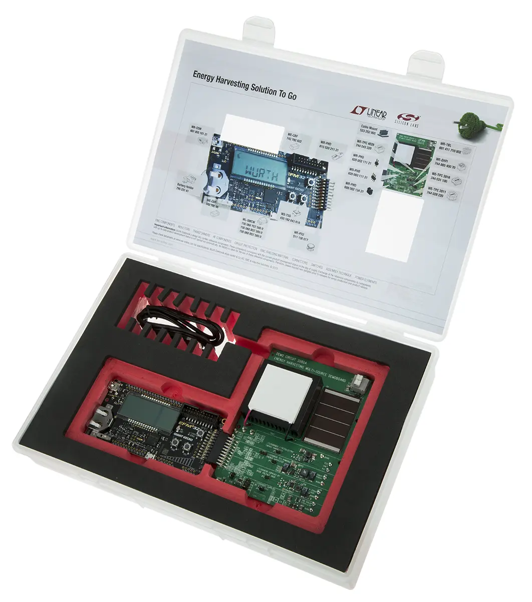 Produktfoto 1 von Wurth Elektronik LTC3588 Entwicklungsbausatz Spannungsregler, EFM32 Gecko Energiegewinnung