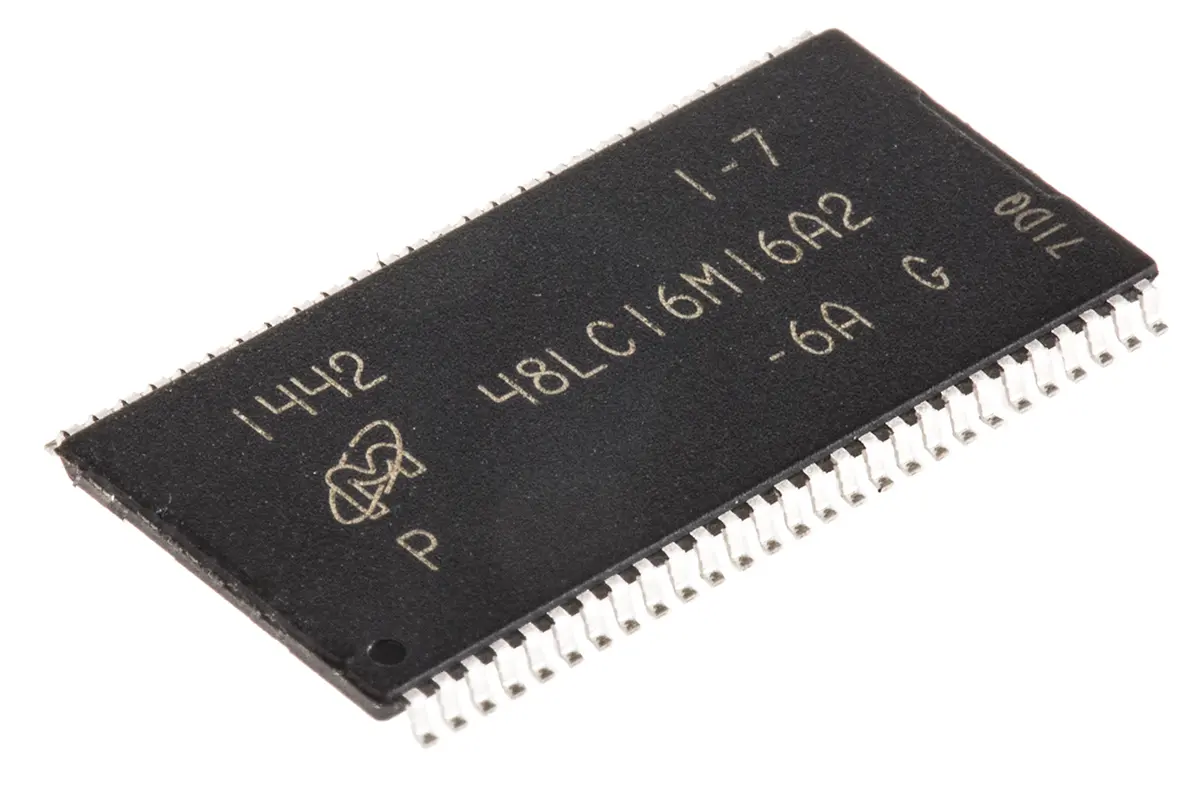 Produktfoto 1 von Micron SDRAM 256 MB 16M x 16 Bit Oberfläche 16 Bits/Wort 16 bit 6 ns TSOP 54-Pin