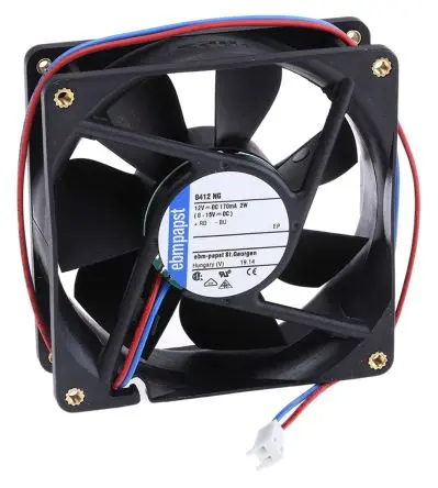 Produktfoto 1 von ebm-papst 8400 N Axiallüfter, Hülse, 12V dc / 2 W, 3100 U/min, 69 m³/h IP20 80 mm 25mm 25 mm
