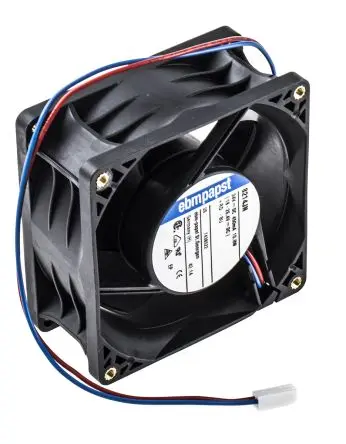 Produktfoto 1 von ebm-papst 8200 J Axiallüfter, Kugel, 24V dc / 11 W, 8400 U/min, 132 m³/h IP68 80 mm 80mm 38 mm