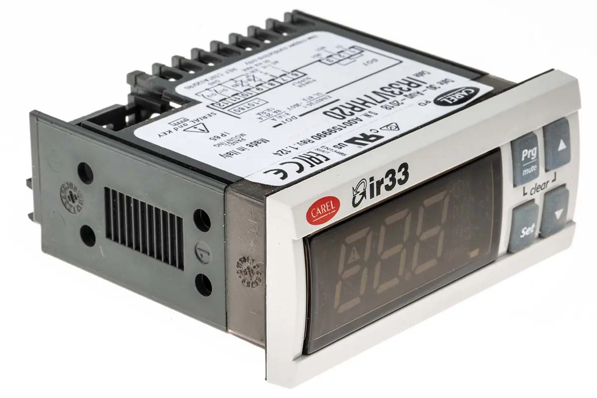 Carel IR33 PID Temperaturregler Frontplattenmontage 2, 4 x Digital Ausgang/ NTC-Thermoelement, PT1000, PTC Eingang 230V