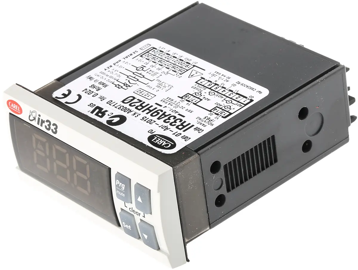 Carel IR33 PID Temperaturregler Frontplattenmontage 2, 4 x Relais Ausgang 230V ac Ein-Aus
