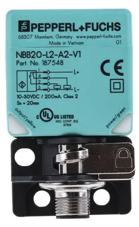 Produktfoto 1 von Pepperl + Fuchs M12 Induktiver Näherungssensor, Kubisch PnP / 200mA 20 mm, IP69K 30 V dc
