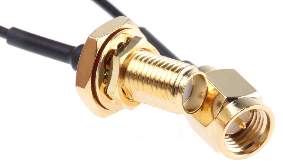 Produktfoto 1 von RS PRO SMA-SMA Plug Cable Assembly Koaxialkabel Buchse, 50 Ω Stecker, 100 mm, SMA / SMA, Schwarz