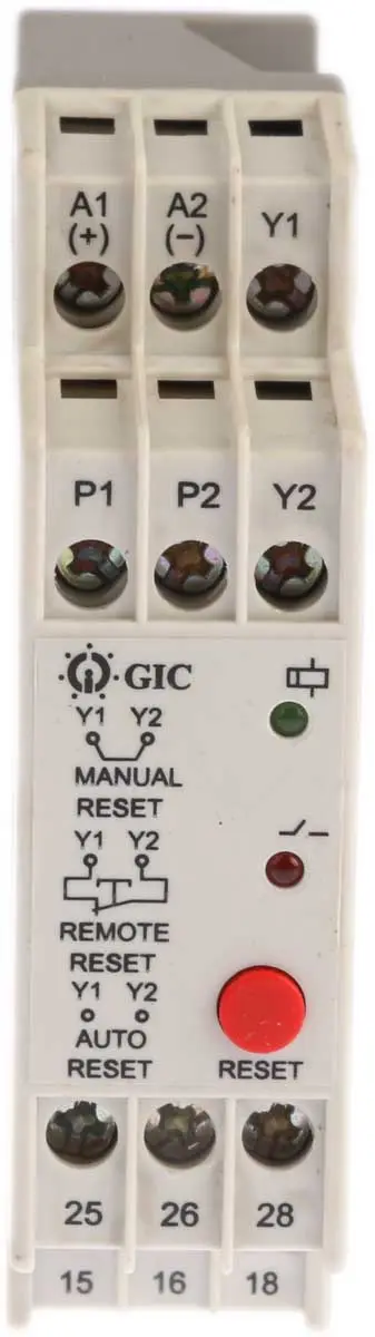 Produktfoto 1 von GIC PD 225 Überwachungsrelais, für Thermistormotor-Temperaturschutz, 2-poliger Wechsler 6A DIN-Schienen