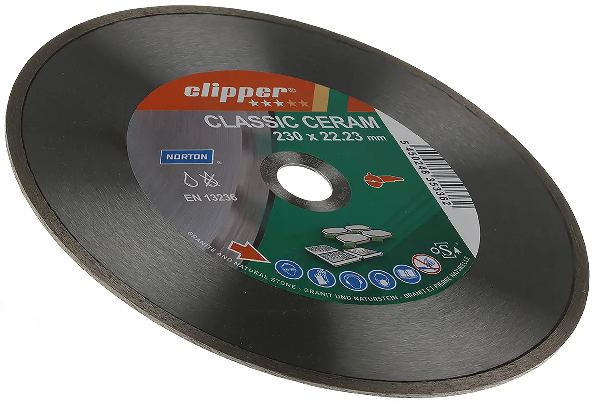 Produktfoto 1 von Norton Keramik Schleifscheibe Trennscheibe Ø 230 mm Grob, Korngröße 1