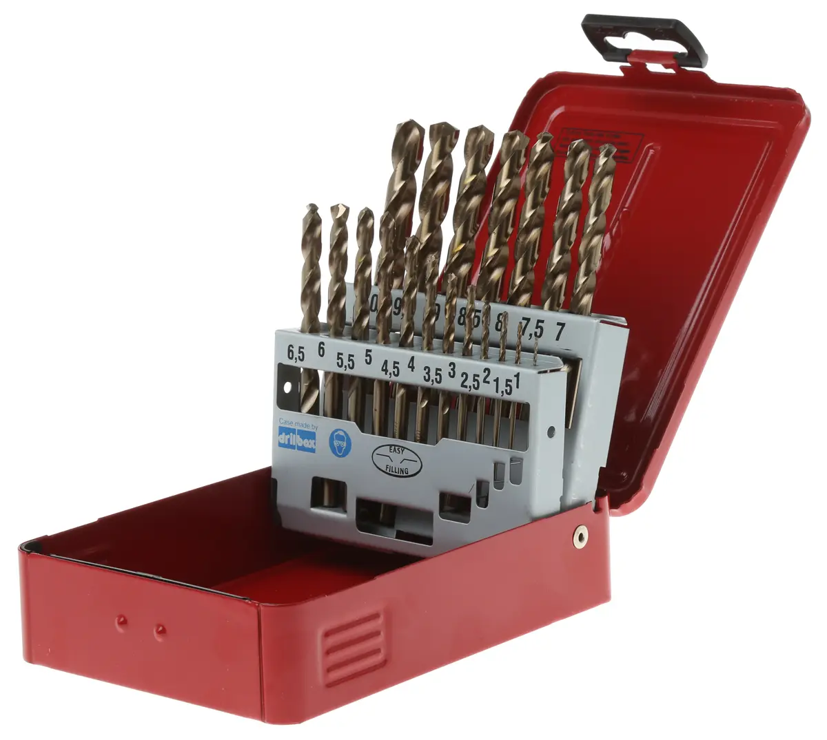 Produktfoto 1 von Dormer HSS-E Drehung Satz 1 mm → 10 mm, 19-teilig für Mehrmaterial