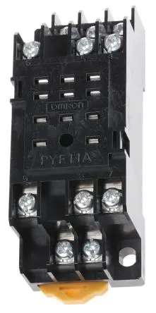 Produktfoto 1 von Omron Relaissockel zur Verwendung mit Serie MY3 PYF, DIN-Hutschiene, 250V ac