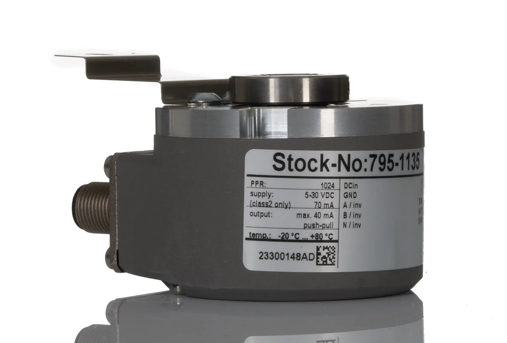 Produktfoto 1 von RS PRO Inkremental Drehgeber Inkremental 1024Impulse/Umdrehung/U, 6000U/min, 5 → 30 V dc, Gegentakt invertiert