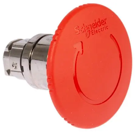 Produktfoto 1 von Schneider Electric Harmony Not-Aus-Schalter, 22 mm, Rot, Drehfreigabe, Pilzkopf, Kunststoff, IP66, IP69, IP69K,