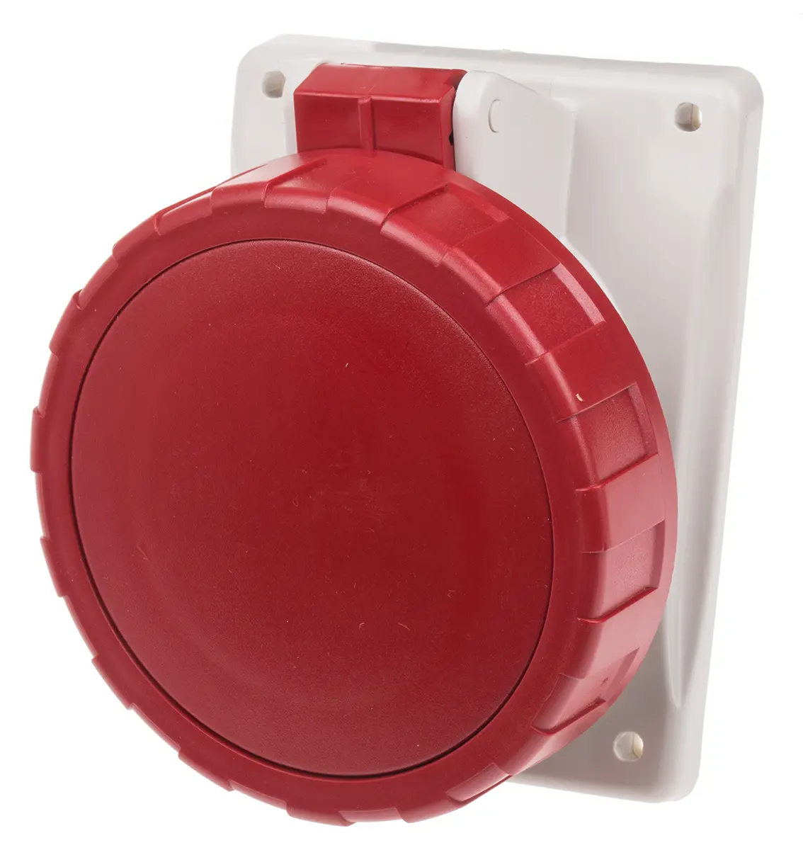 Produktfoto 1 von Scame Optima Stromversorgungssteckverbinder in robuster Ausführung Rot, 415V 3P+N / 32A, Panel IP66, IP67