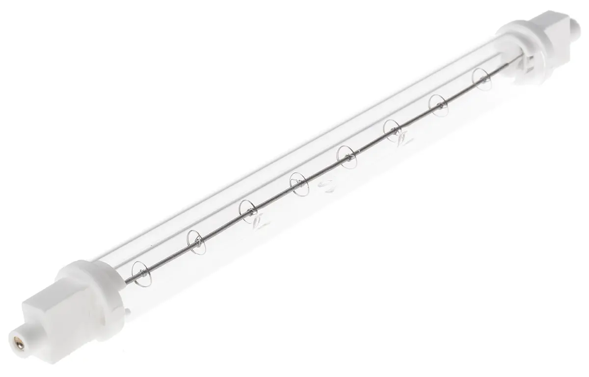 RS PRO Infrarotlampe, Klar, 500 W, R7S, 230 V, 220 mm lang, 19mm Ø, 8000h Lebensdauer