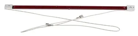 Produktfoto 1 von RS PRO Infrarot-Array-Sensor, Rot, 1500 W, SK15, 230V, 350 mm lang, 20 mm Ø