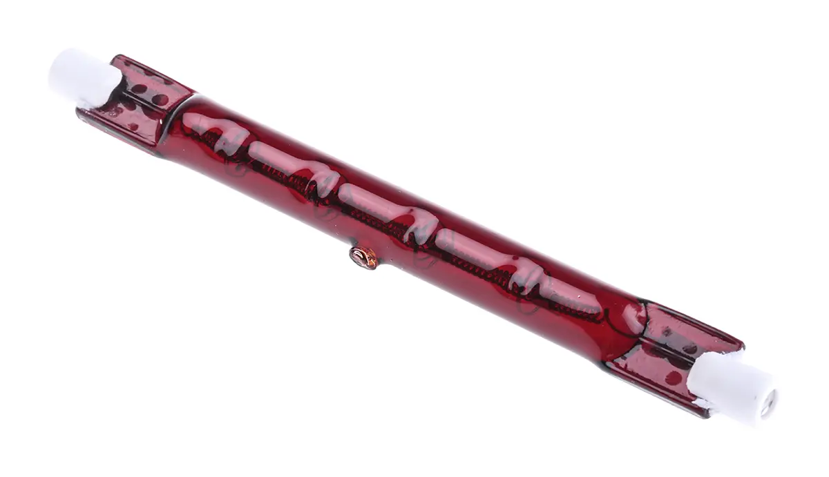 Produktfoto 1 von RS PRO Infrarot-Array-Sensor, Rot, 300 W, R7S, 230V, 118 mm lang, 10 mm Ø