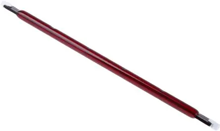 Produktfoto 1 von RS PRO Infrarot-Array-Sensor, Rot, 1000 W, R7S, 230V, 254 mm lang, 10 mm Ø