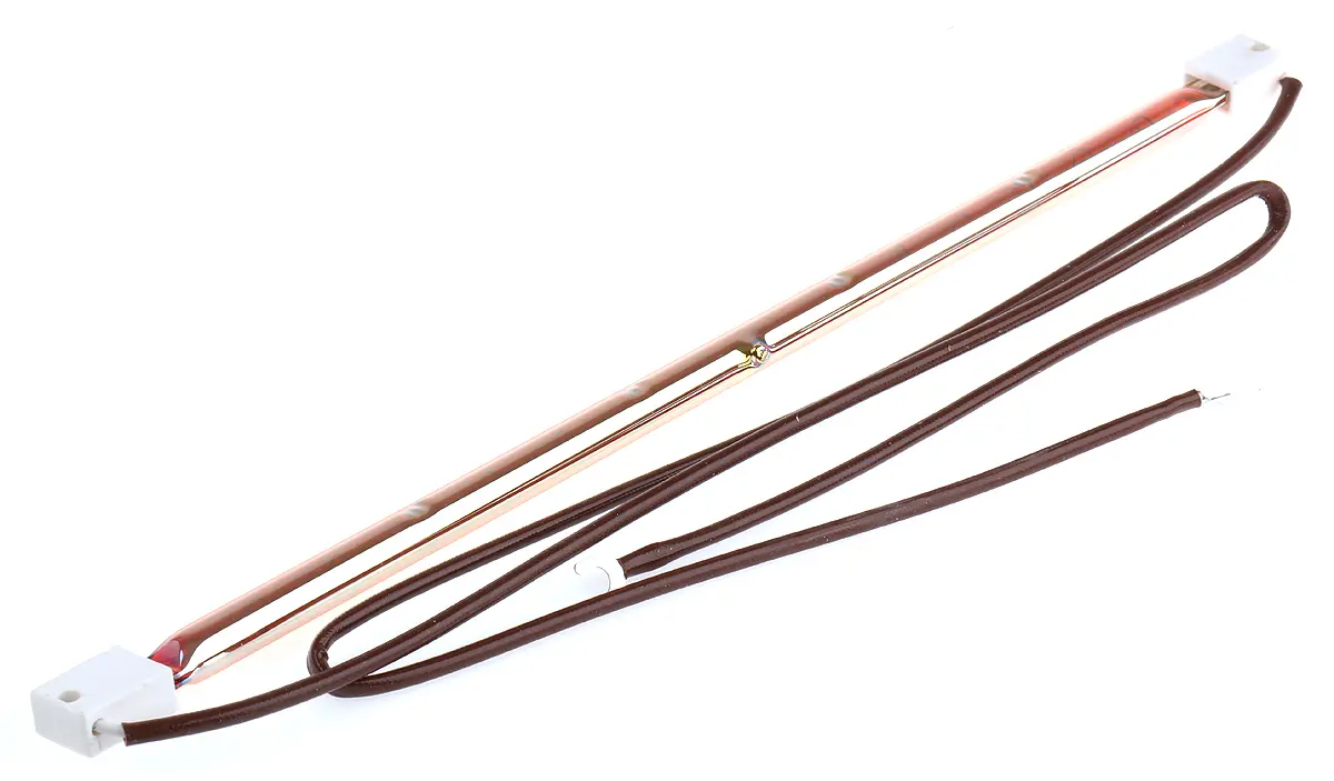 Produktfoto 1 von RS PRO Infrarotlampe, Gold, 1000 W, SK15, 110 V, 350 mm lang, 20mm Ø, 5000h Lebensdauer