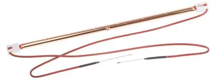 Produktfoto 1 von RS PRO Infrarot-Array-Sensor, Gold, 1500 W, SK15, 230V, 350 mm lang, 20 mm Ø