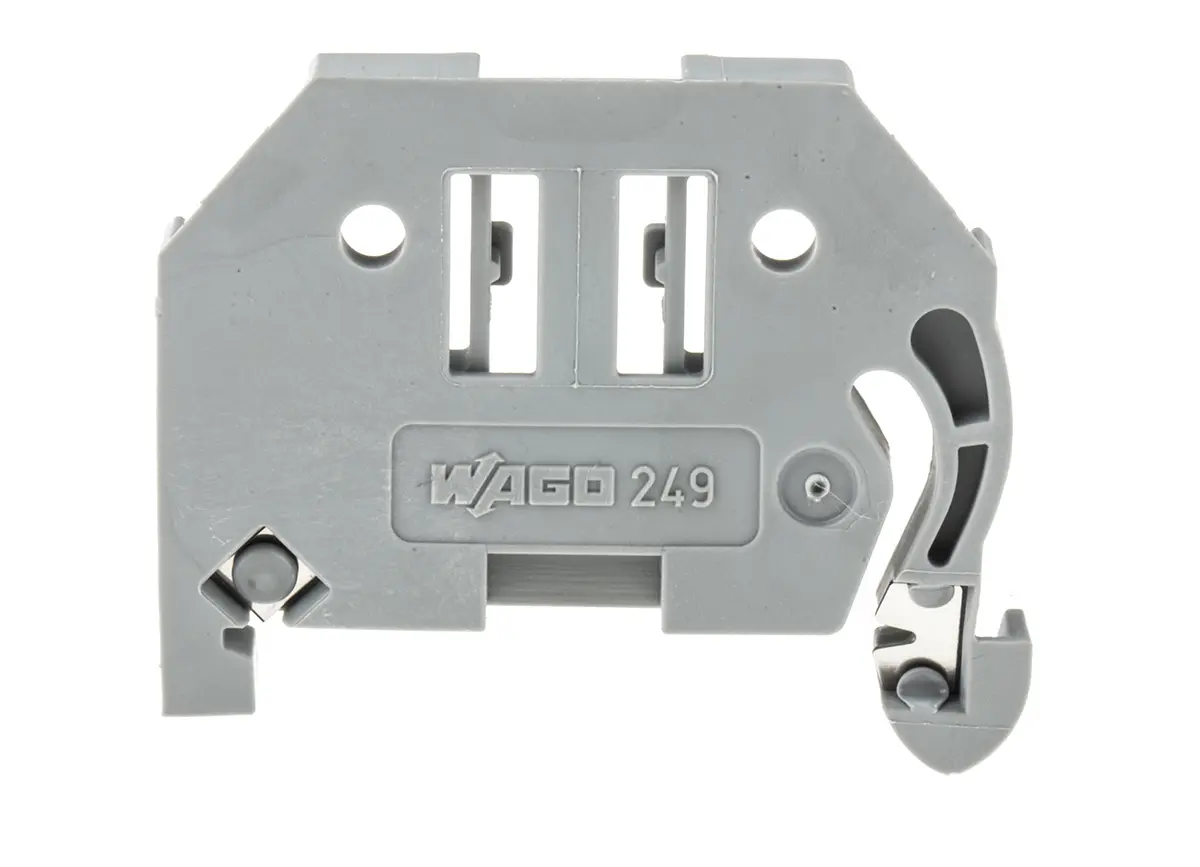 Produktfoto 1 von WAGO 249 Endanschlag für DIN-Schiene 35