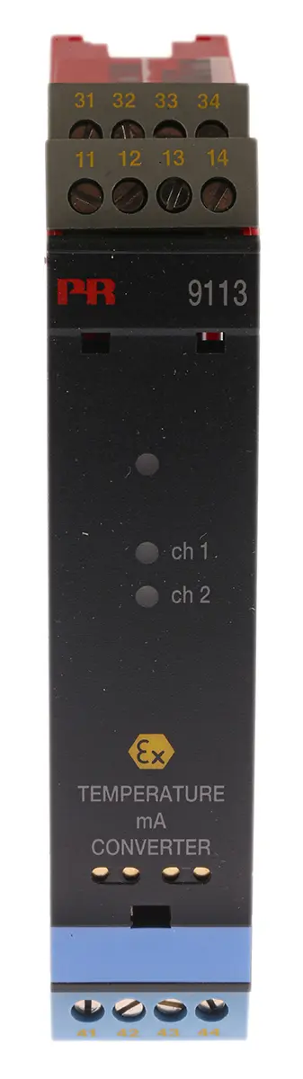 Produktfoto 1 von PR Electronics Serie 9100 Temperaturwandler 19.2/31.2 V dc, Thermoelement, Strom, Widerstands-Temperaturfühler (RTD) /